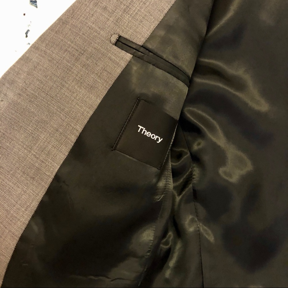 Theory Wellar Gray Sharkskin Jacket - Picture 6 of 8